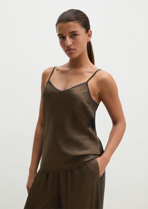 Lounge cami top — Brown Q790
