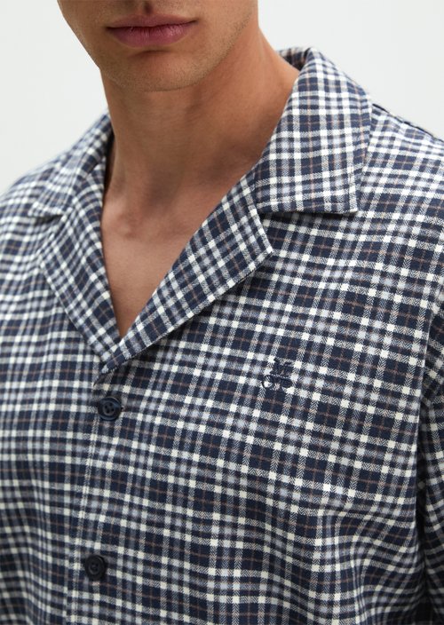 Lounge shirt — Black Iris Check