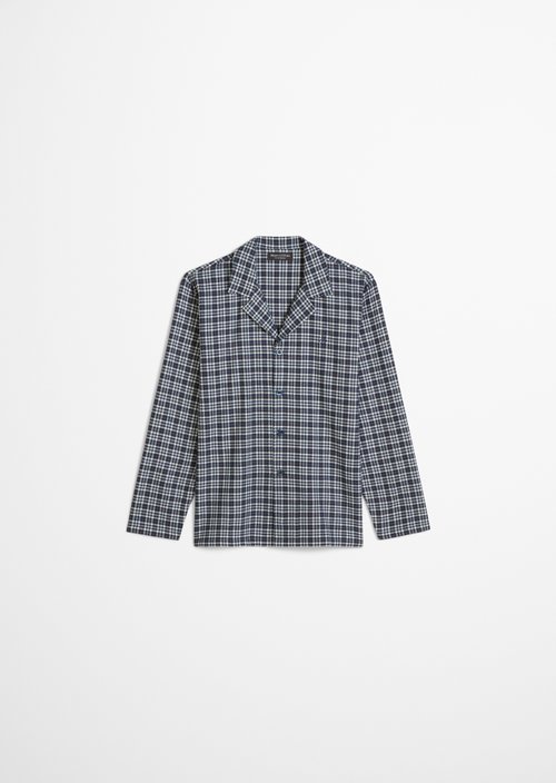 Lounge shirt — Black Iris Check