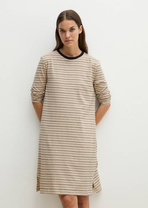 Long sleeve lounge dress made from pure organic cotton