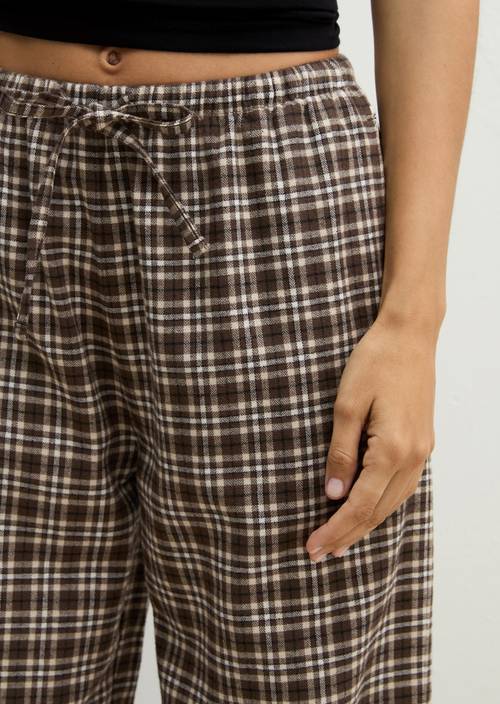 Lounge-Hose Chocolate Brown Check - Produkt Bild 2