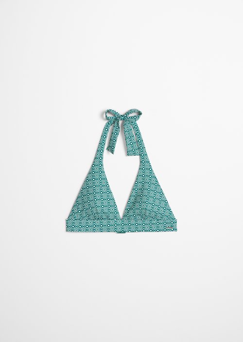 Bikini triangle top — Bayberry Geo Print