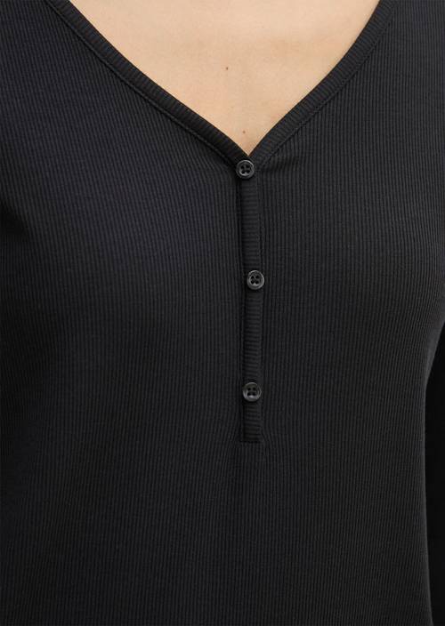 Lounge-Henleyshirt Black - Produkt Bild 2