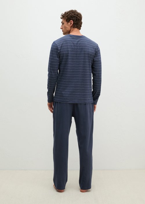 Lounge set — black iris stripe/black iris