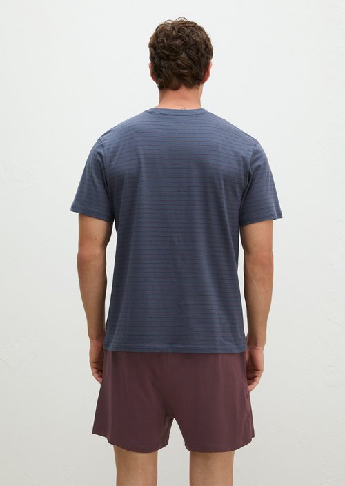 Lounge set — blue stripe/fudge