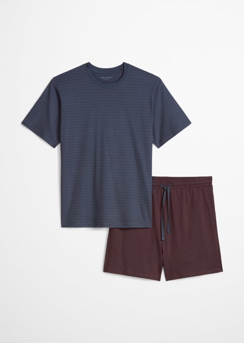 Lounge set — blue stripe/fudge