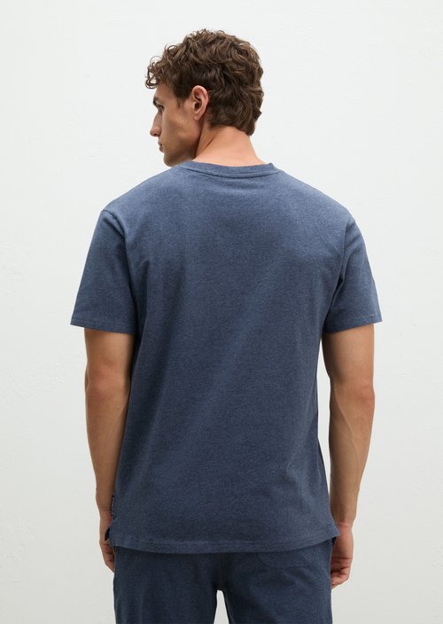 Lounge-T-Shirt — dark blue melange