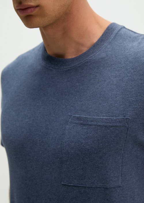 Lounge-T-Shirt — dark blue melange