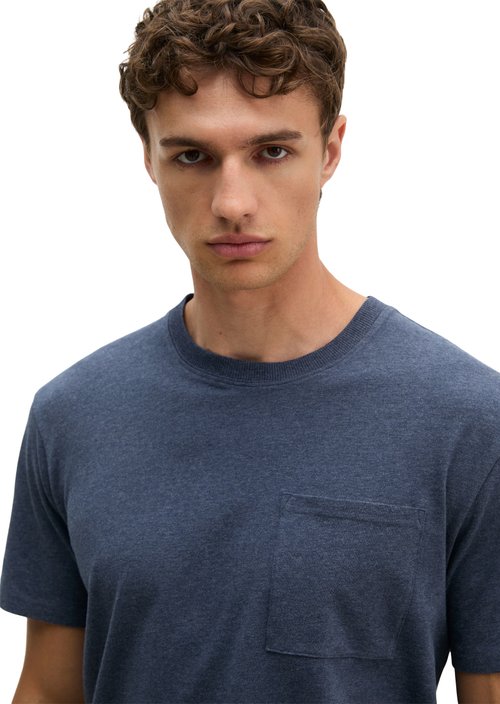 Lounge-T-Shirt — dark blue melange
