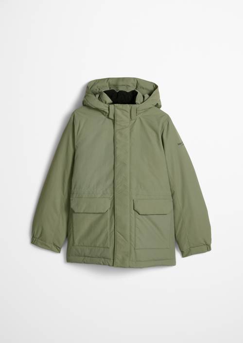 TEENS-BOYS Performance Jacket Green in front view