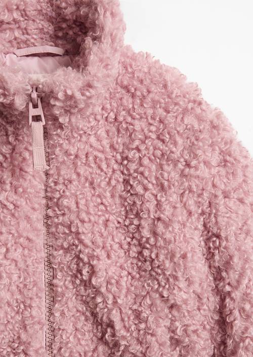 KIDS-‎GIRLS Curly-Teddyjacke Vintage Rose in Detailansicht