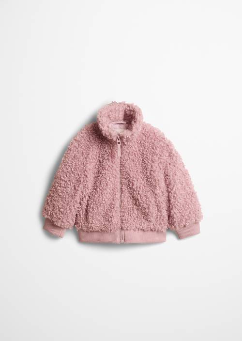 KIDS-‎GIRLS Curly-Teddyjacke Vintage Rose in Frontalansicht