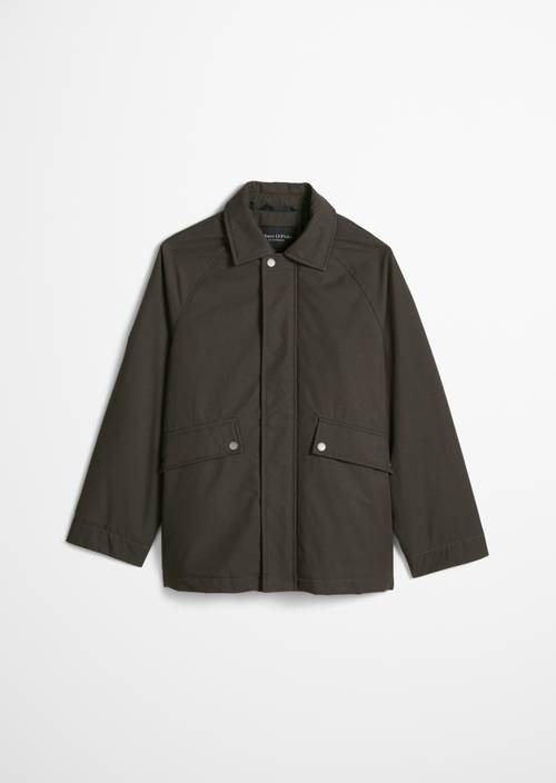 TEENS-BOYS Performance Jacket Green in front view