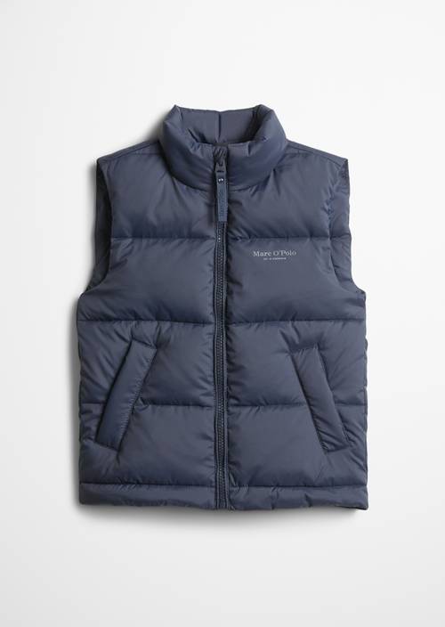 ‎KIDS - JONGENS gewatteerd vest Dark Navy in vooraanzicht