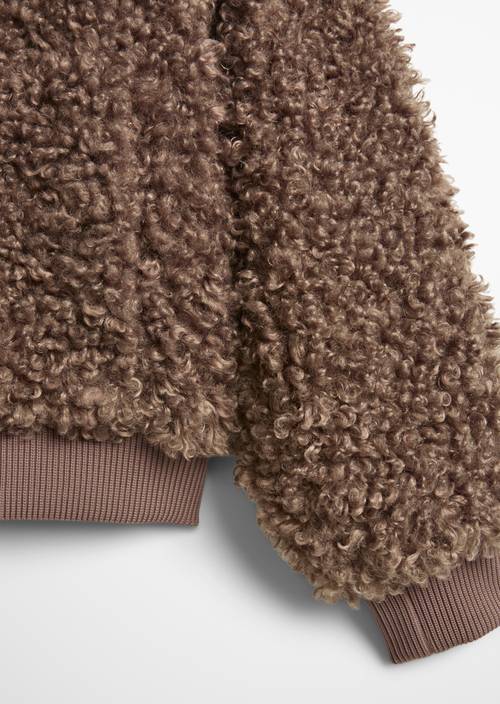 TEENS-GIRLS Teddyjacke Brown in Detailansicht