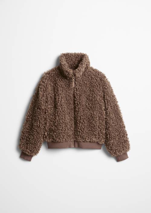 TEENS-GIRLS Teddyjacke Brown in Frontalansicht