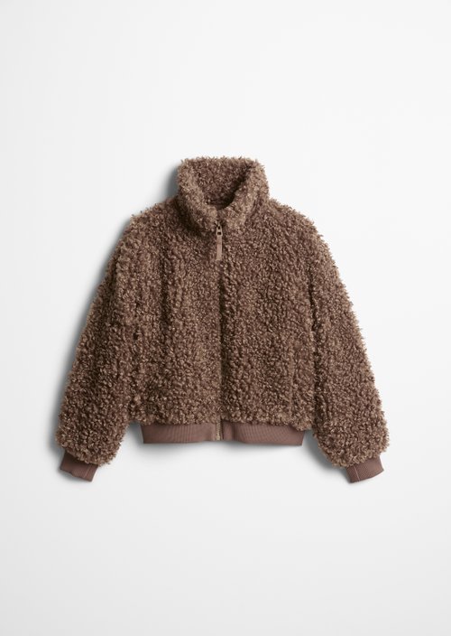 TEENS-GIRLS Teddy Jacket — Brown