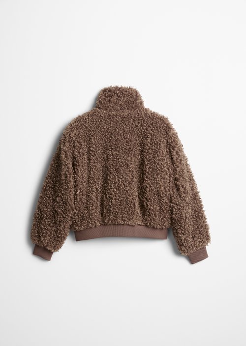 TEENS-GIRLS Teddy Jacket — Brown