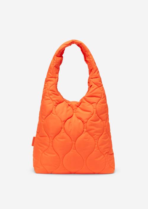 Pillow-Hobo-Bag medium mit weicher Wattierung orange
