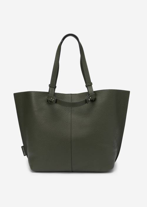 Nákupní kabelka z hovězí kůže M454 v předním pohledu