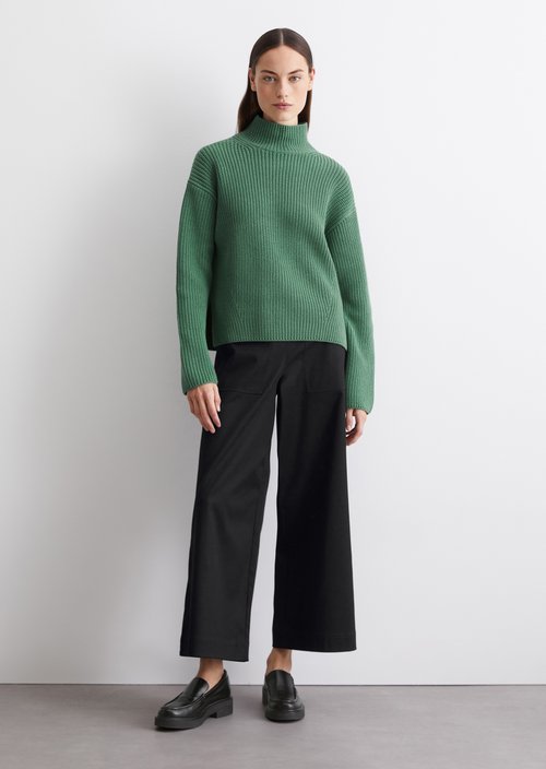 DfC Turtleneck knitted sweater loose — M445