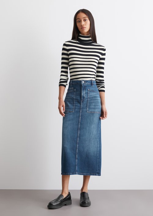 Regular denim skirt — M039