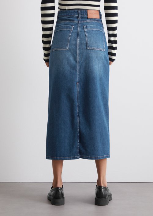 Regular denim skirt — M039 (alternate view)