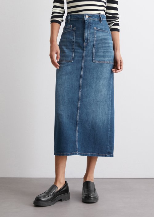 Regular denim skirt — M039