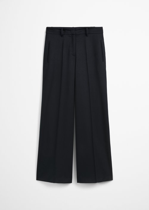 Wide suit trousers — Dark blue