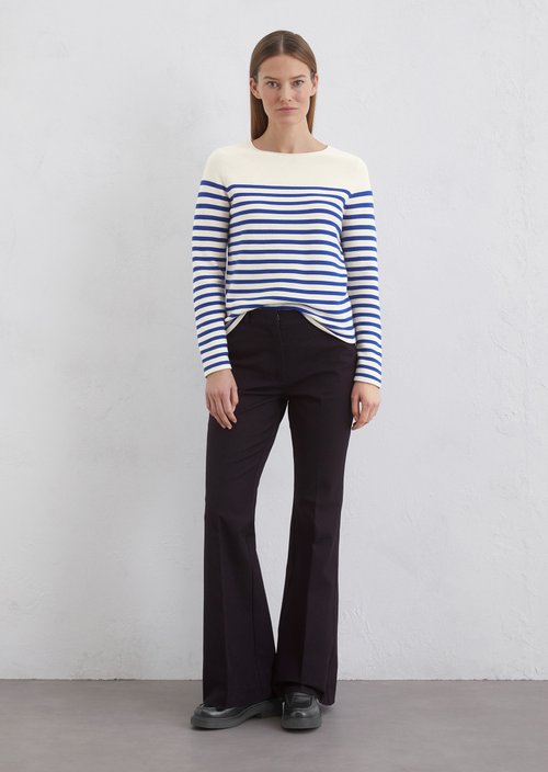 Trousers flared — Dark blue
