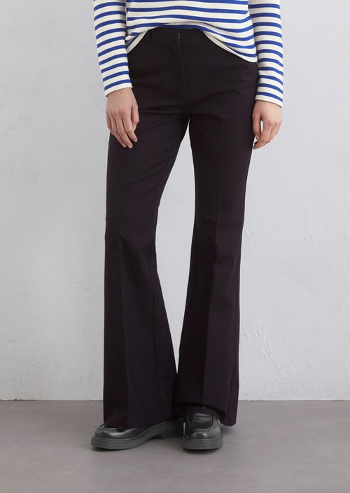 Trousers flared — Dark blue