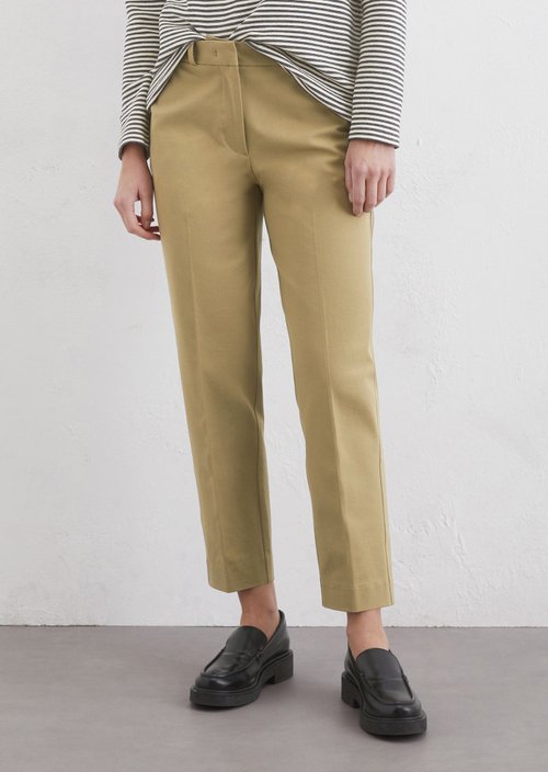 Zigarettenhose slim — Beige