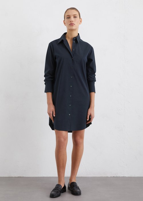 Shirt dress regular — Dark blue