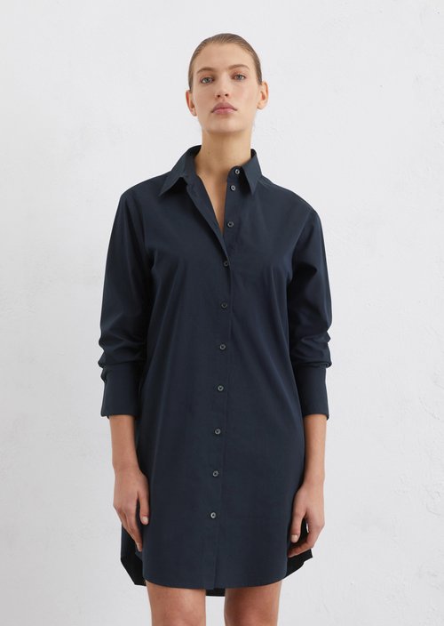 Shirt dress regular — Dark blue