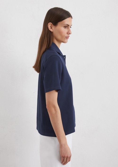 Regular polo shirt — Dark blue