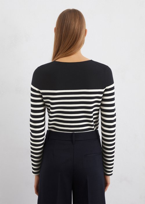 Striped sweater slim — MJ41