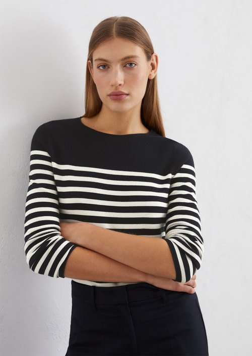 Striped sweater slim — MJ41