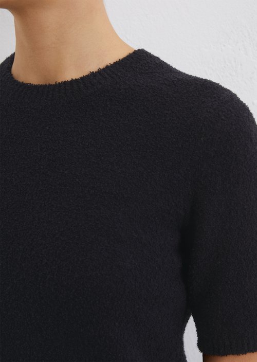 Bouclé sweater slim — Dark blue
