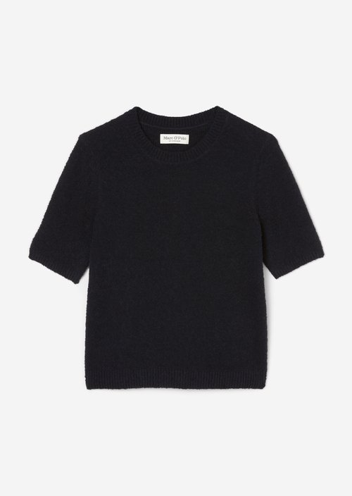 Bouclé sweater slim — Dark blue