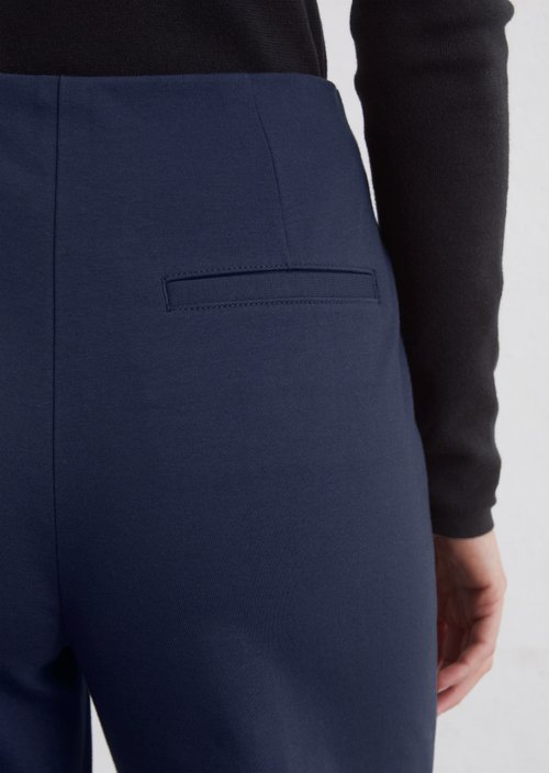 Jersey pants wide — Dark blue
