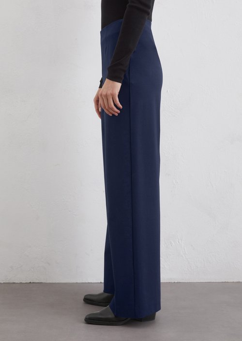 Jersey pants wide — Dark blue