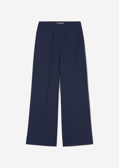 Jersey pants wide — Dark blue