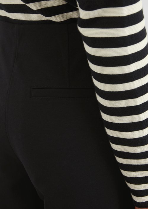 Jersey pants wide — Black