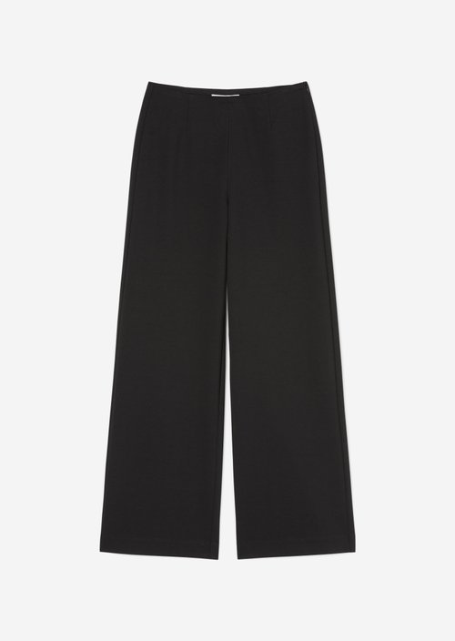Jersey pants wide — Black