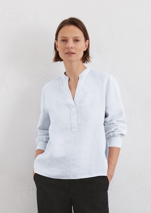 Linen tunic blouse regular — M820