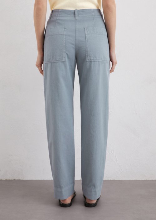 Wide trousers model Lande long — Light blue