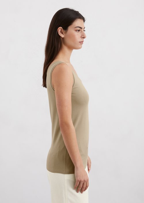 Regular tank top — Beige