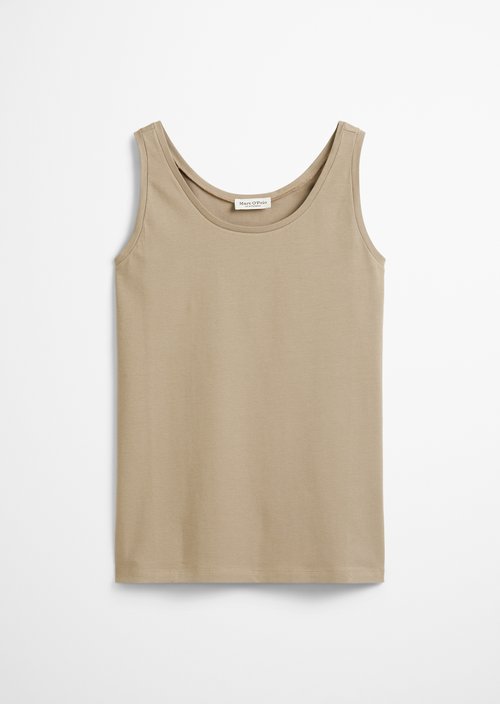 Regular tank top — Beige