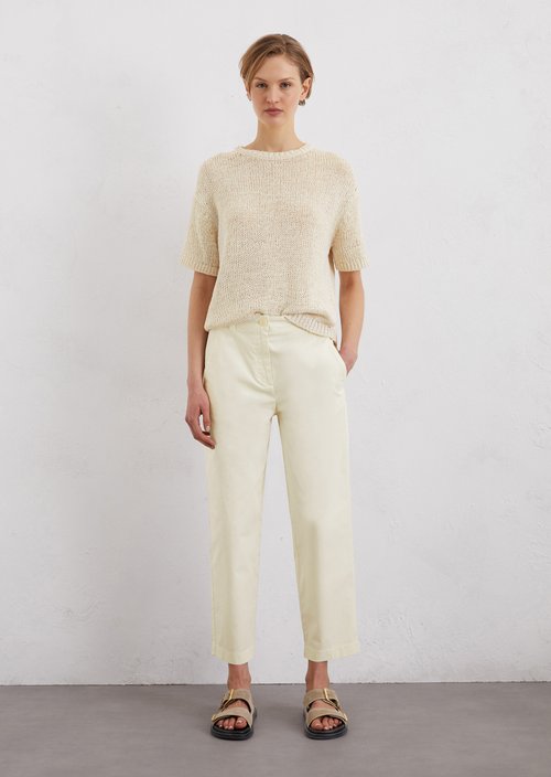 Chino model Rimka tapered — Natural cotton