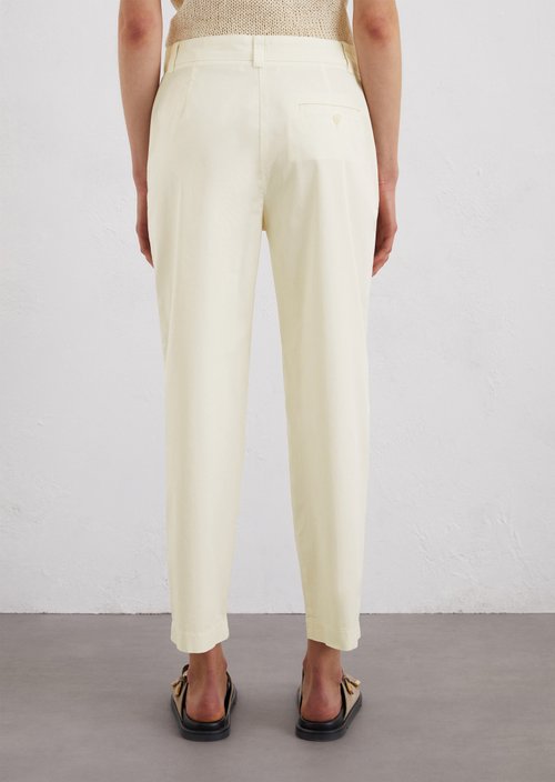 Chino model Rimka tapered — Natural cotton (alternate view)